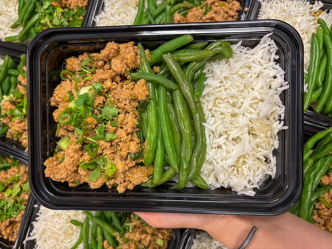Ginger Peanut Butter Stir Fry + Green Beans