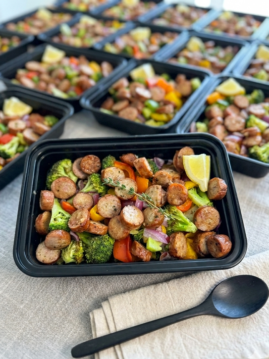 Lemon Butter Chicken Sausage & Veggies