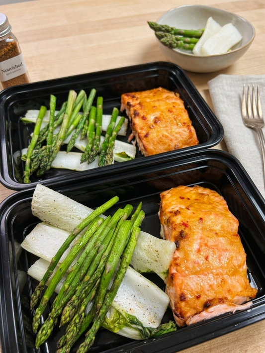 Miso Salmon with Veggies